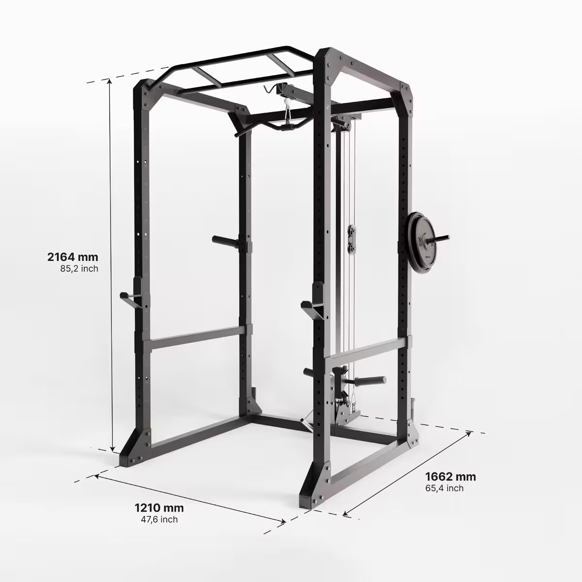 Power Rack med kabeltårn gym4all