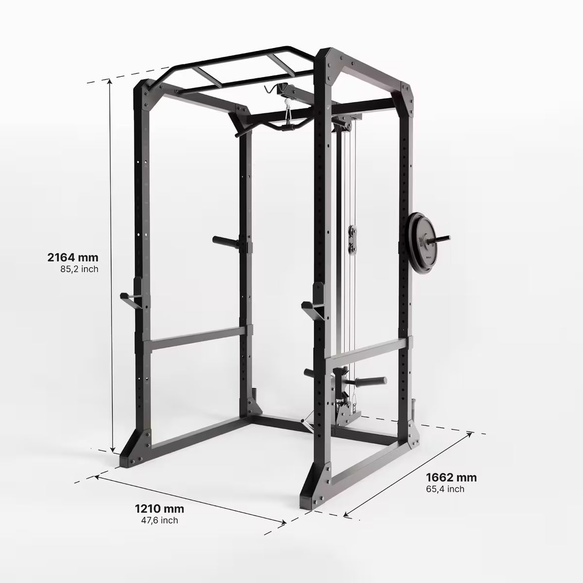 Power Rack med kabeltårn gym4all