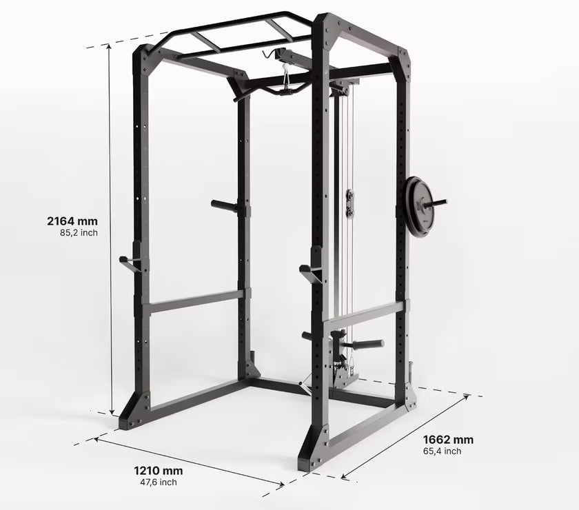 Power Rack med kabeltårn gym4all