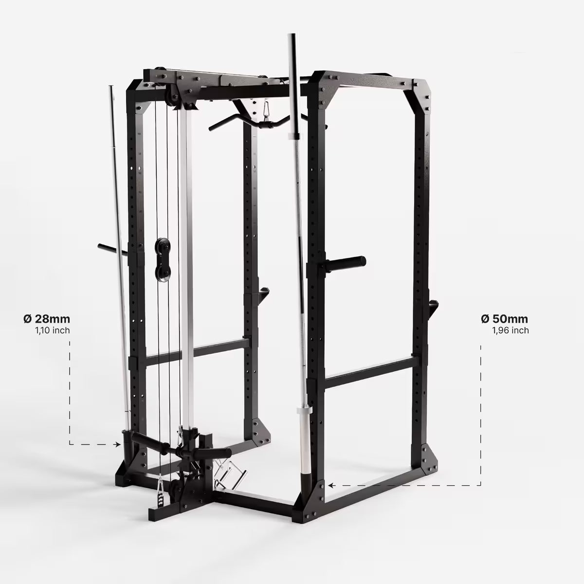 Power Rack med kabeltårn gym4all