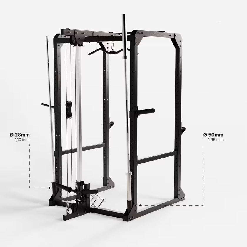 Power Rack med kabeltårn gym4all