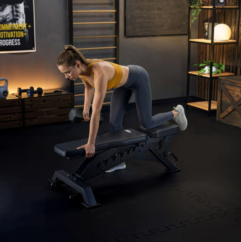 Justerbar Træningsbænk TX-400B – 150 kg Kapacitet til Hjemmegym
