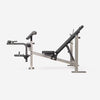 Træningsbænk med stativer og moduler til biceps og ben gym4all