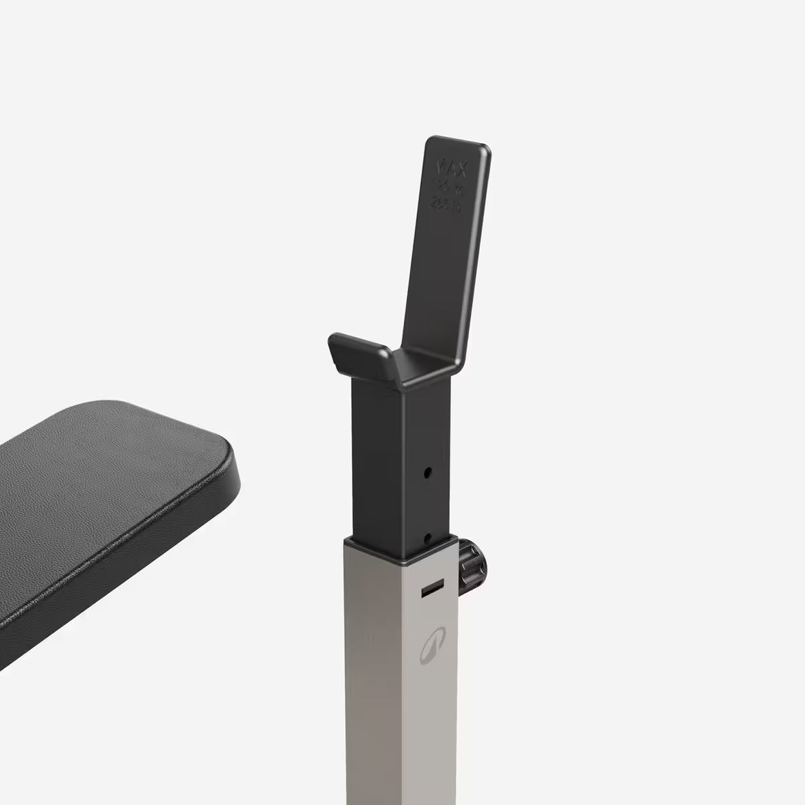 Træningsbænk med stativer og moduler til biceps og ben gym4all