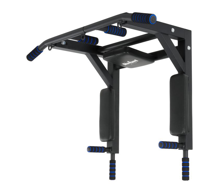 8 forskellige greb på Rebel Active pull-up bar til alsidig træning af ryg, arme og skuldre
