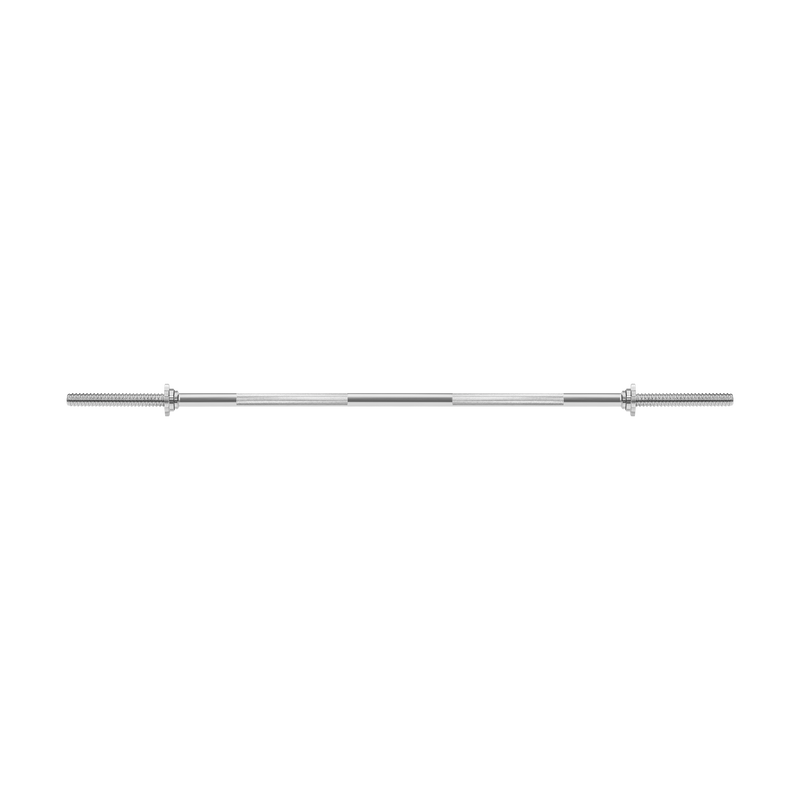 Rebel Vægtstang 150 cm med en vægt på 5,6 kg og gevindklemmer, klar til effektiv træning.