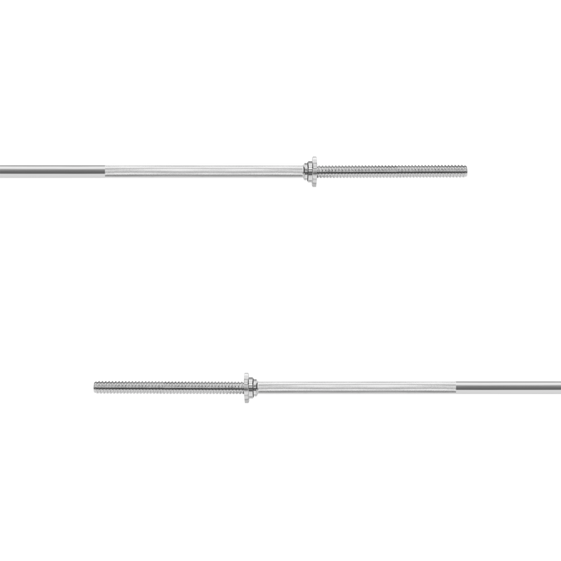 Nærbillede af det riflede 25 mm greb på Rebel vægtstangen, der giver et solidt og sikkert greb.