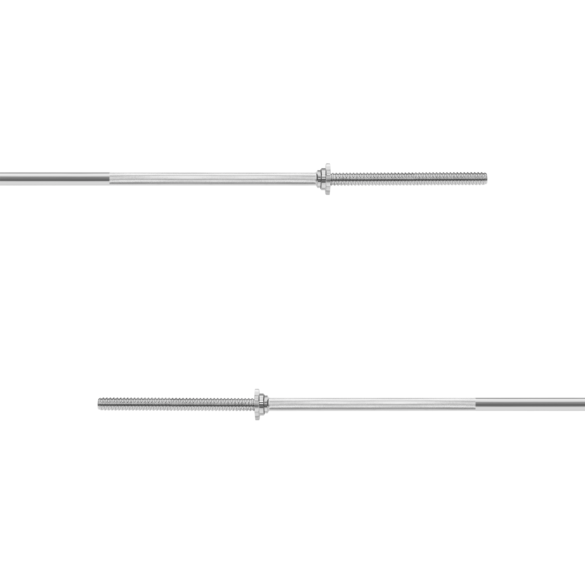 Nærbillede af Rebel vægtstangens greb med 30 mm diameter.