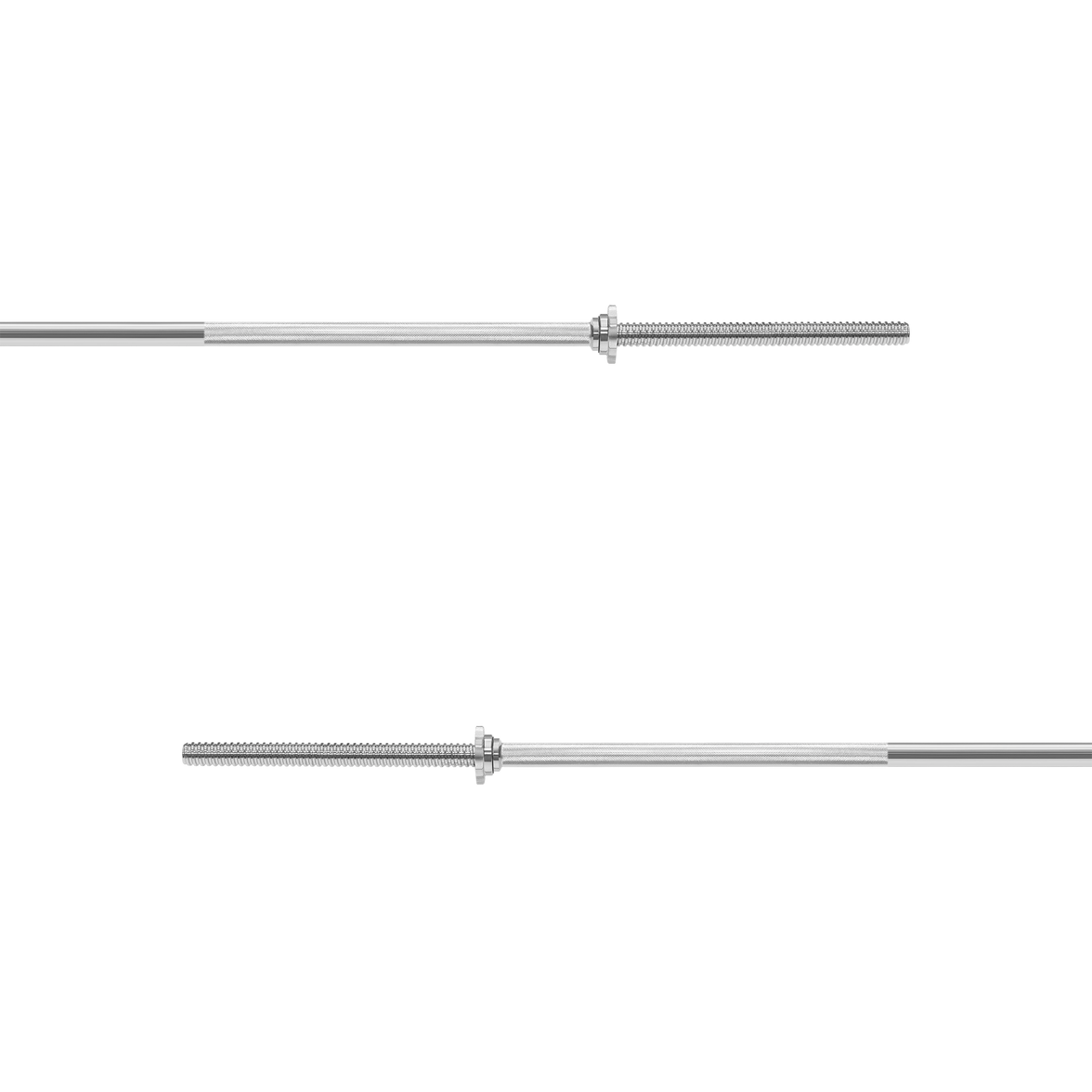 Nærbillede af Rebel vægtstangens greb med 30 mm diameter.