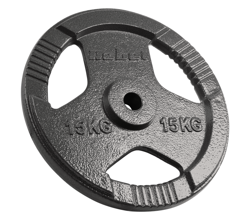 Vægtskiver 2x15kg med Håndtag 31 mm gym4all