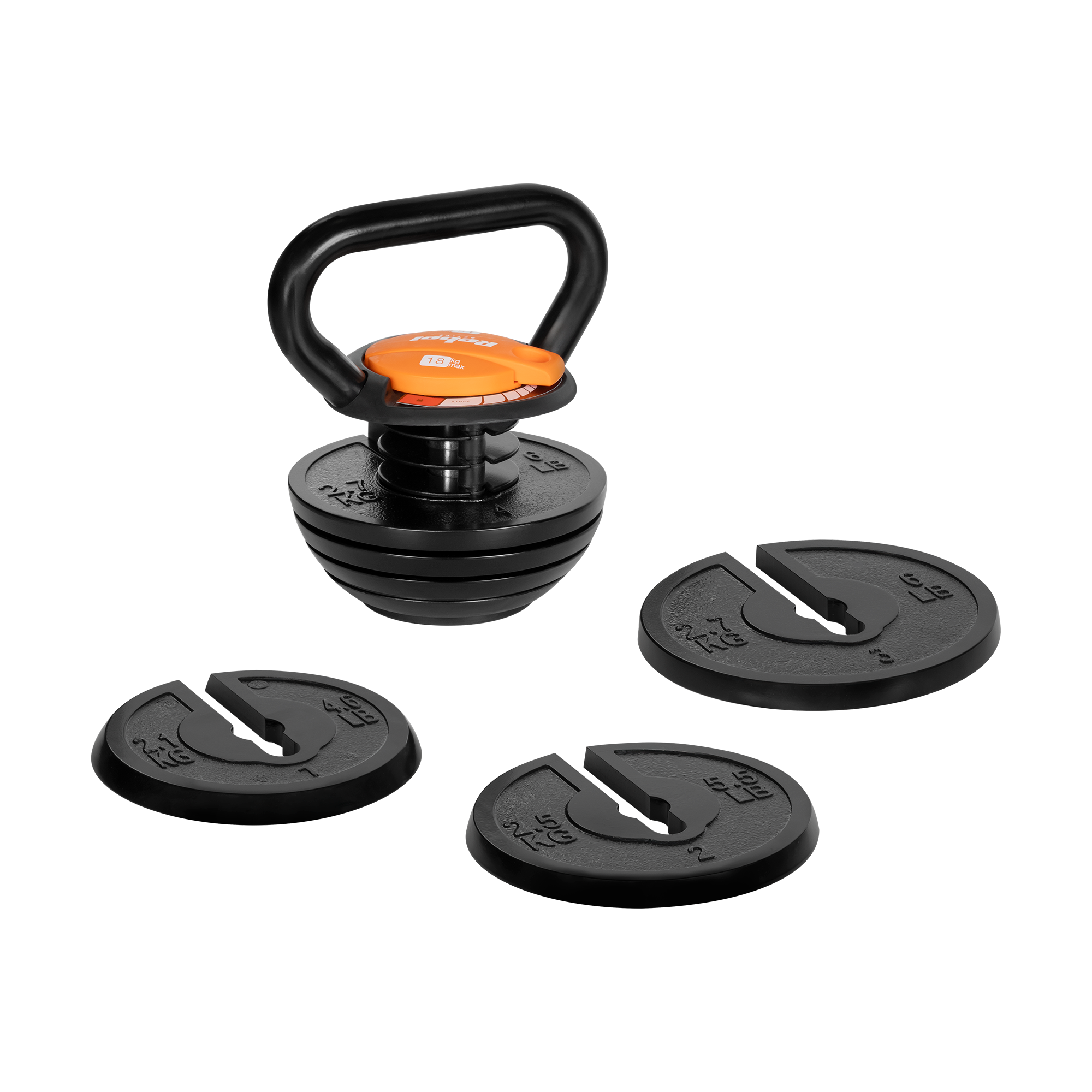 Kettlebell Støbejerns Regulated 18kg gym4all