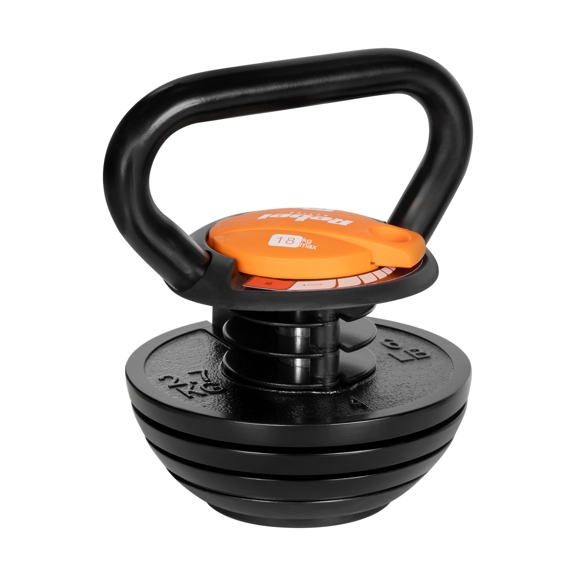 Kettlebell Støbejerns Regulated 18kg gym4all