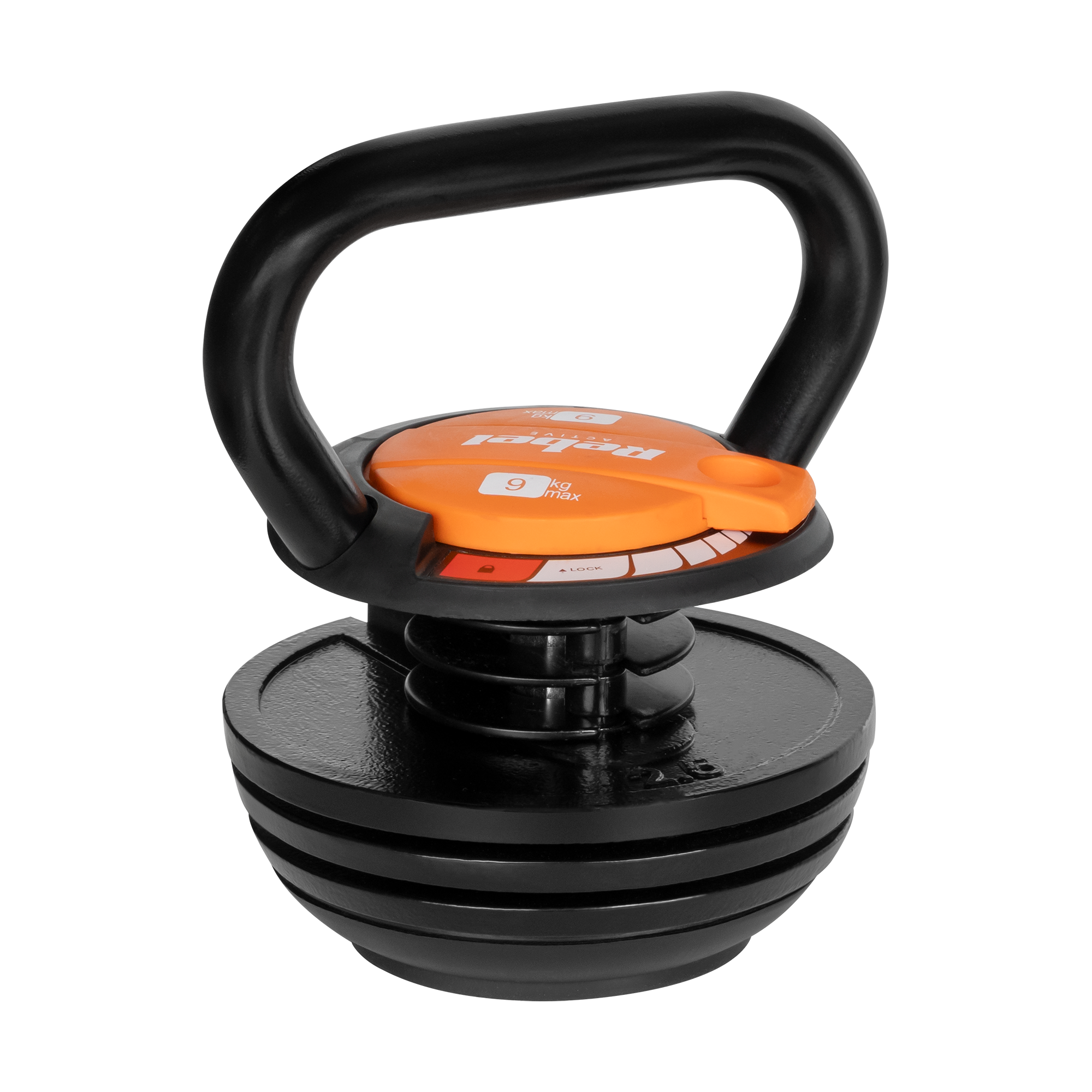 Rebel Kettlebell Justerbar 9kg - Premium Reguleret Træning gym4all