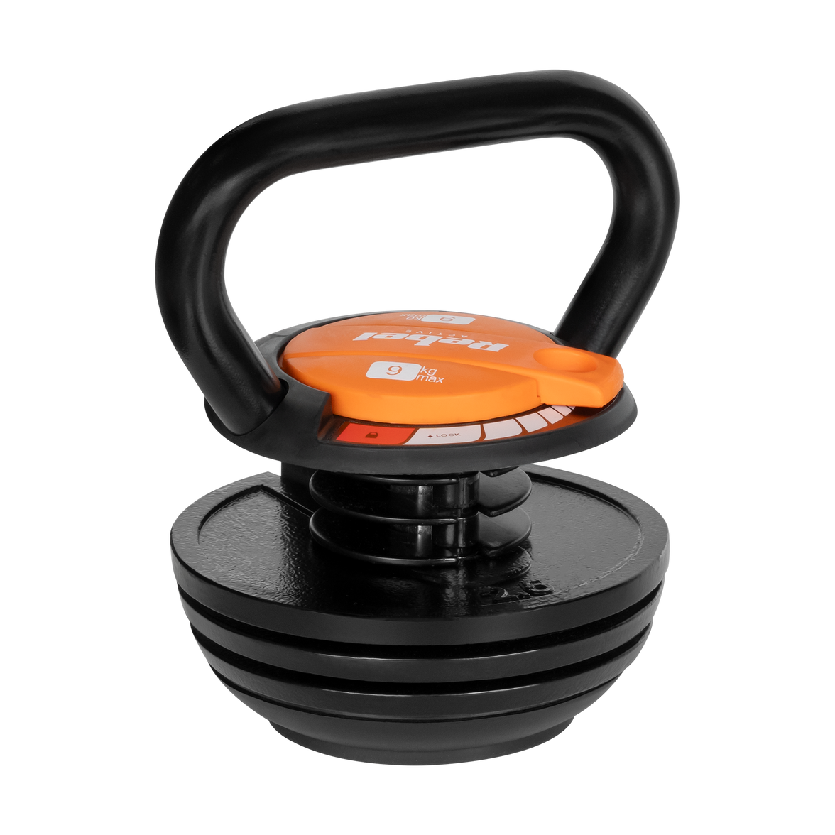 Rebel Kettlebell Justerbar 9kg - Premium Reguleret Træning gym4all