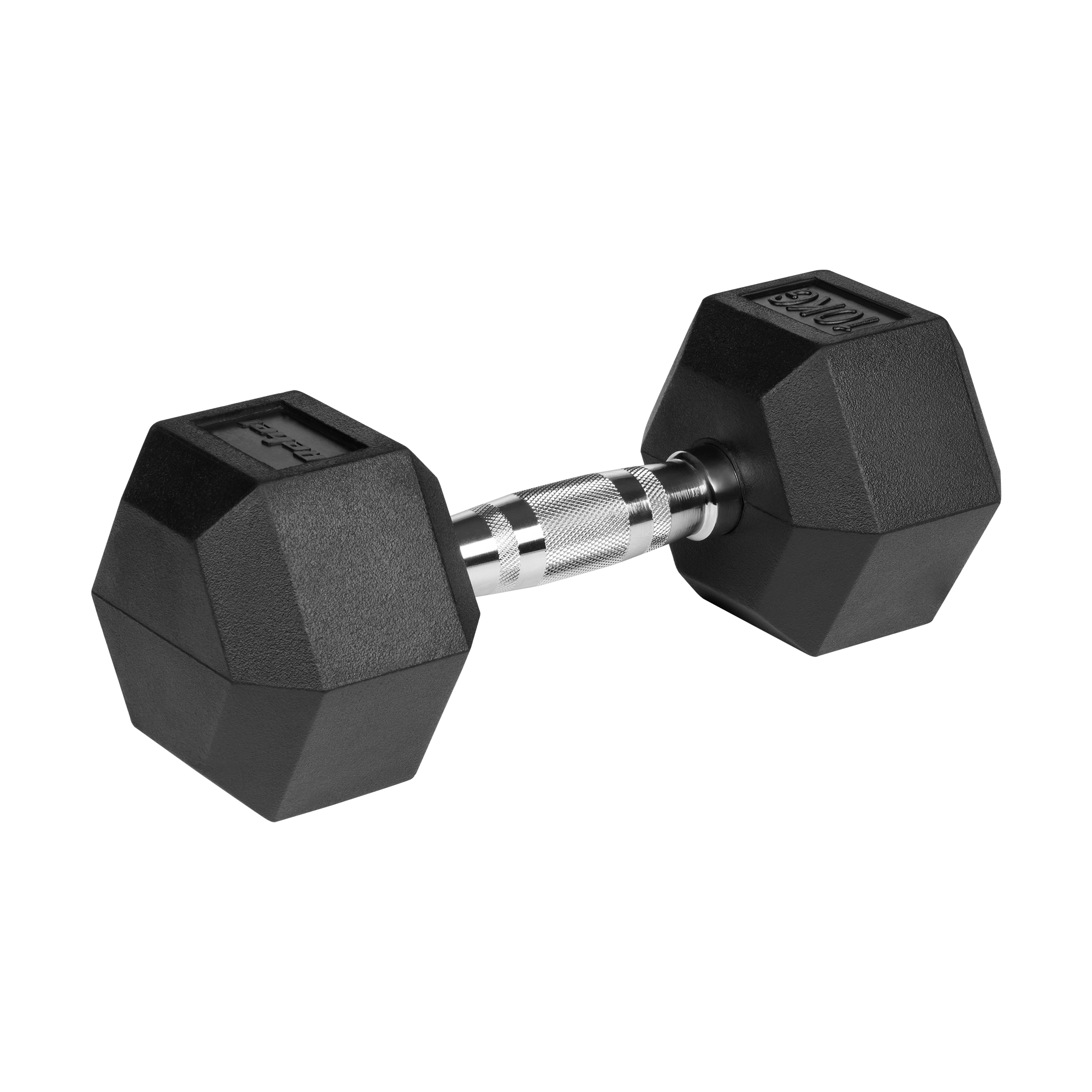 Hexagon dambell 10 kg: Robust gummi vægt perfekt til grundstyrke og teknisk træning.
