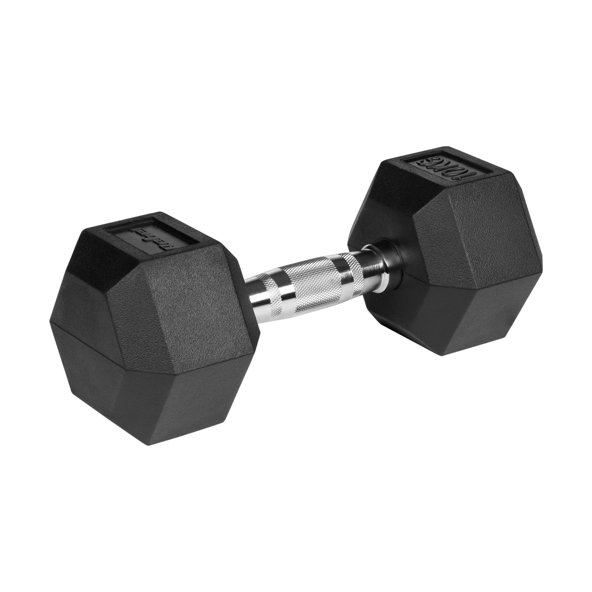 Hexagon dambell 10 kg: Robust gummi vægt perfekt til grundstyrke og teknisk træning.