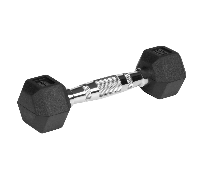 Hexagon dambells 1 kg: Vægtsæt perfekt til genoptræning og fysioterapi-øvelser.