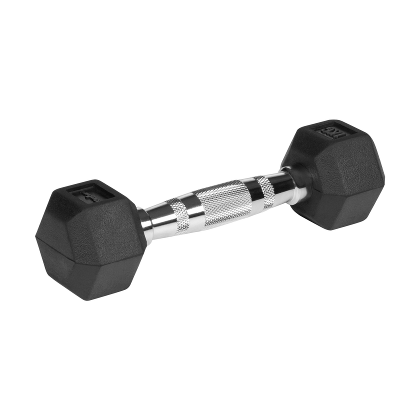 Hexagon dambells 1 kg: Vægtsæt perfekt til genoptræning og fysioterapi-øvelser.