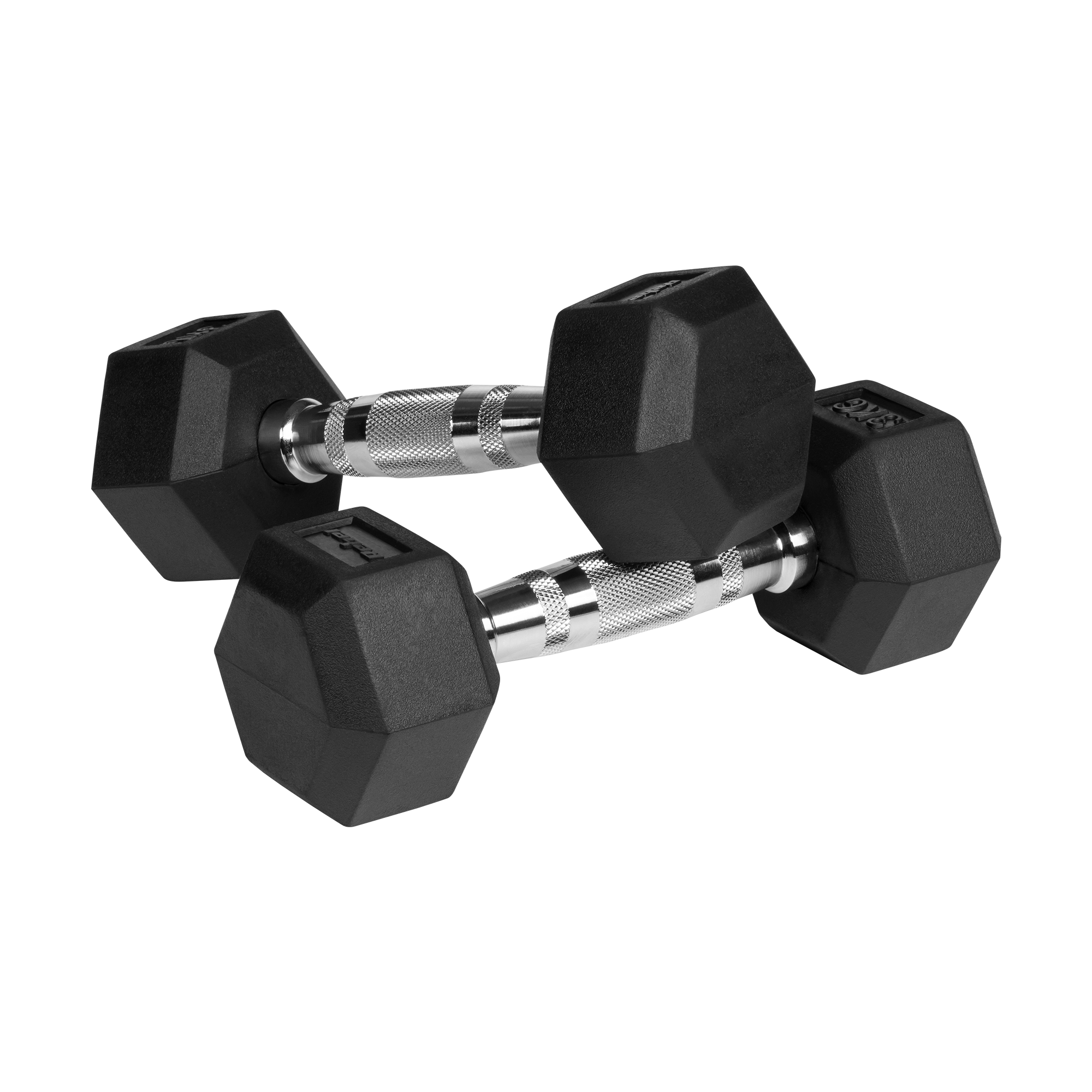 Hexagon Håndvægte 2x3kg - Gummibelagte Håndvægte til Hjemmetræning gym4all