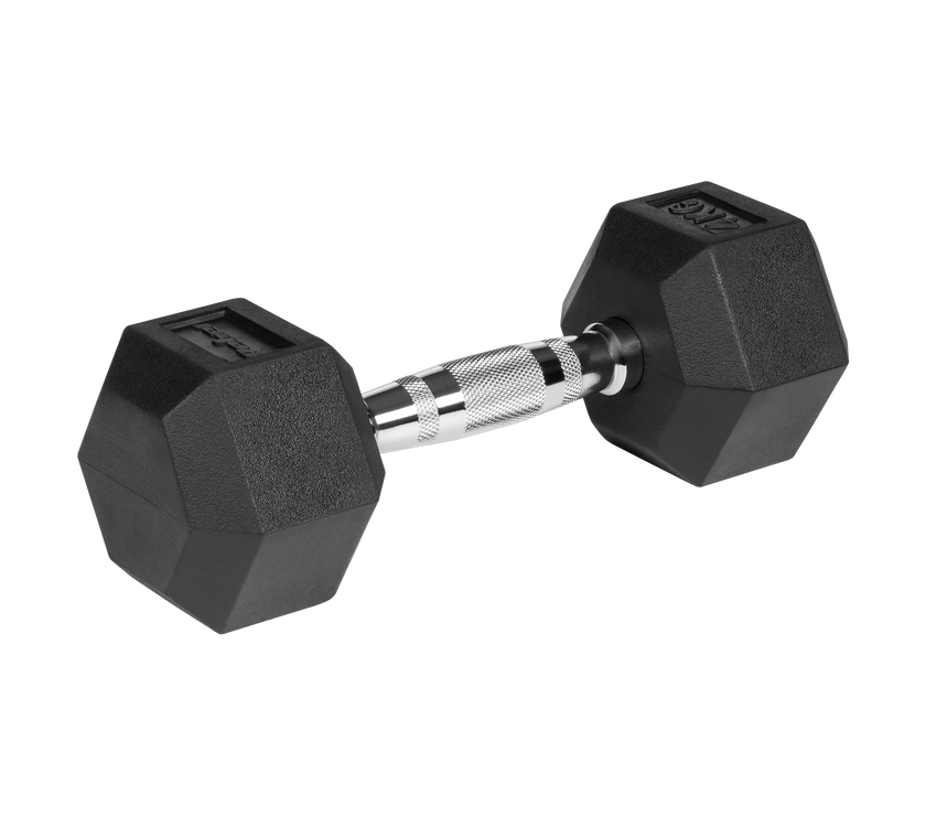 Hexagon Håndvægte 2x4 kg: Gummi Håndvægtssæt til Homegym gym4all