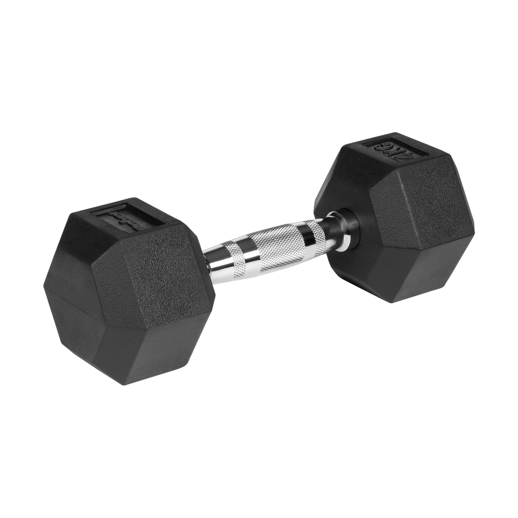 Hexagon Håndvægte 2x4 kg: Gummi Håndvægtssæt til Homegym gym4all