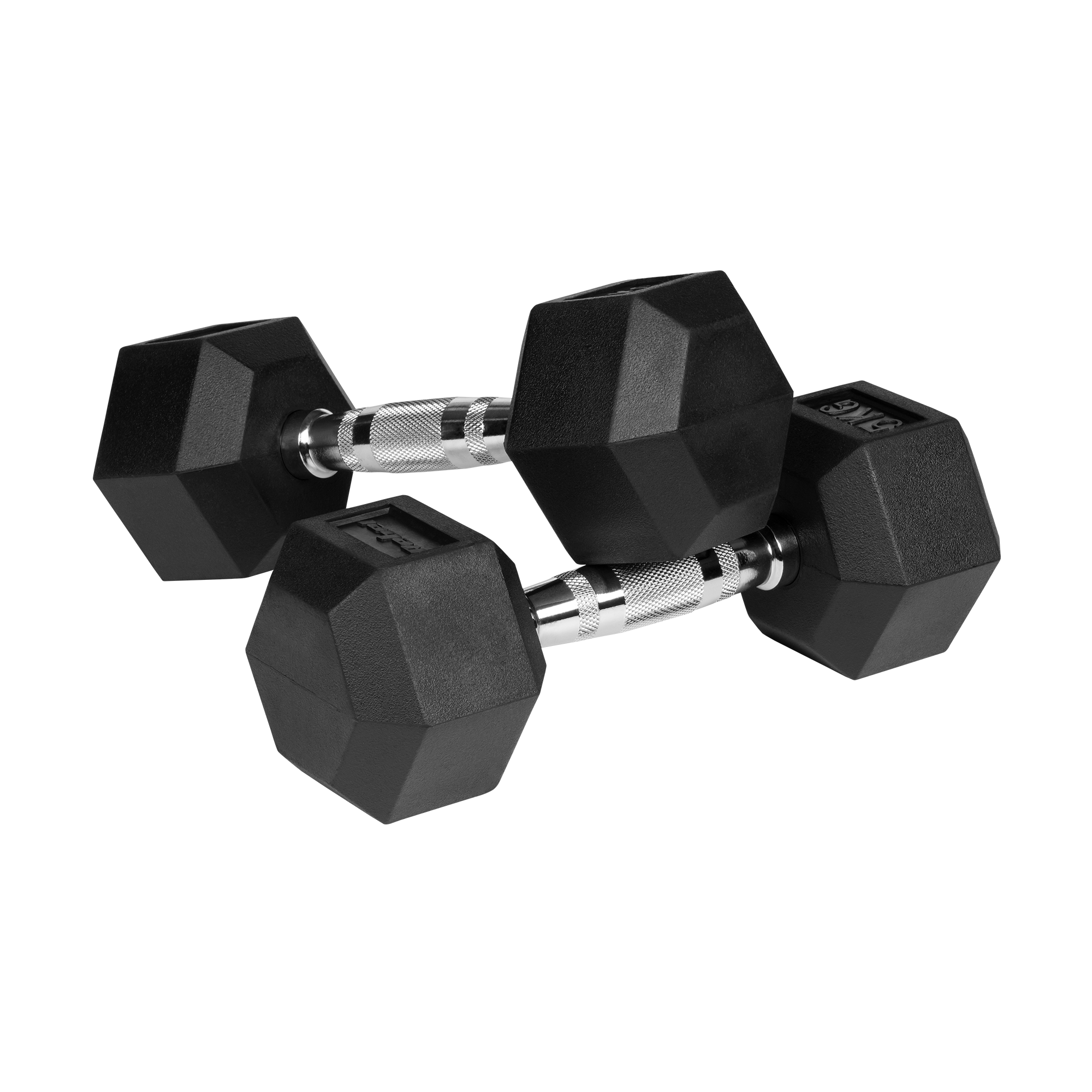 Hexagon Håndvægte 2x5 kg: Gummi Håndvægtssæt til Homegym gym4all