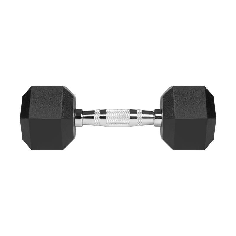 Hexagon Håndvægte 2x5 kg: Gummi Håndvægtssæt til Homegym gym4all