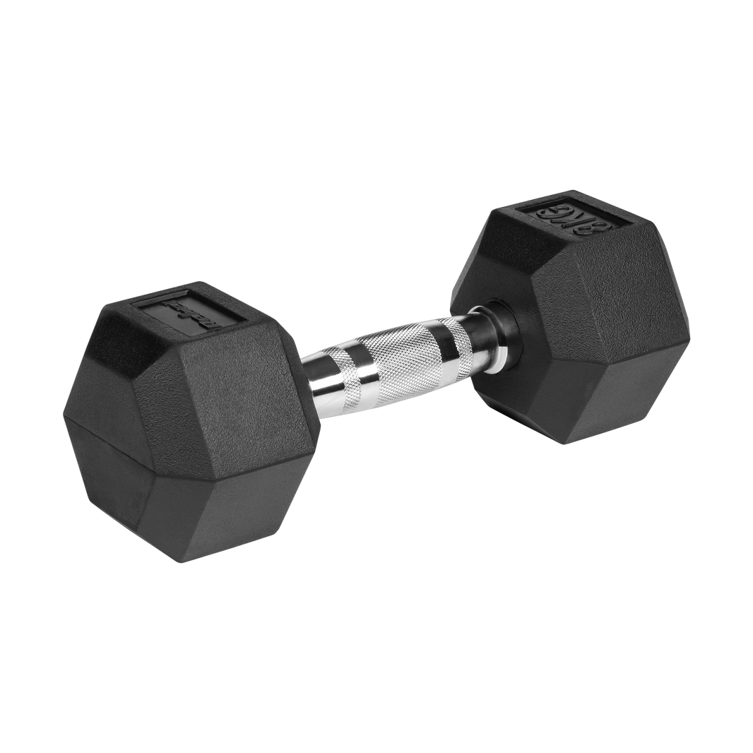 Hexagon Håndvægte 2x8 kg: Gummi Håndvægtssæt til Homegym gym4all