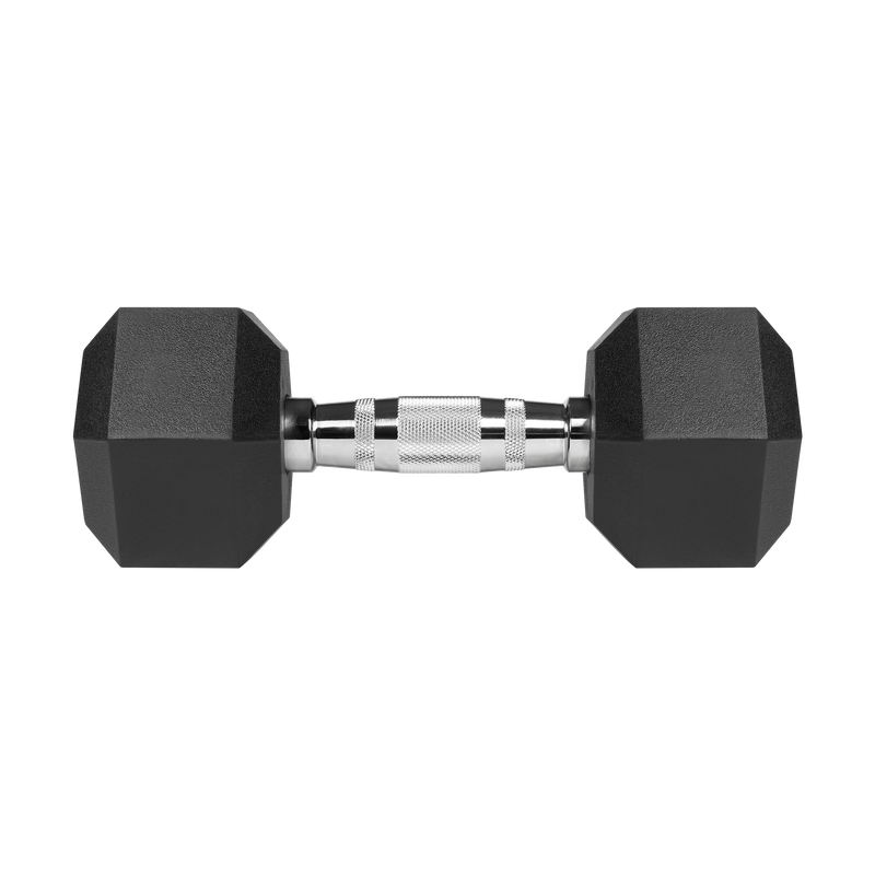 Hexagon Håndvægte 2x8 kg: Gummi Håndvægtssæt til Homegym gym4all
