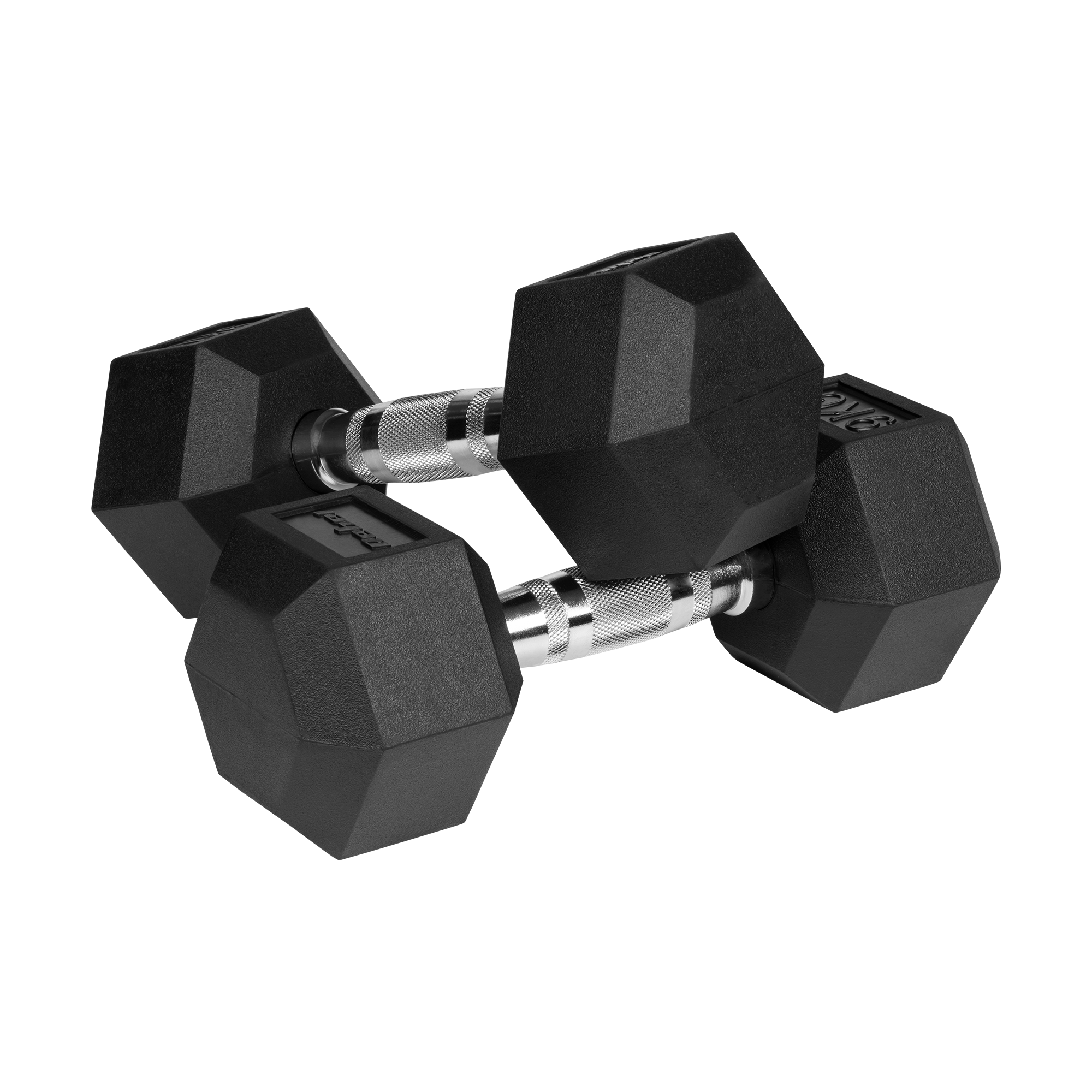 Hexagon Håndvægte 2x9 kg: Gummi Håndvægtssæt til Homegym gym4all