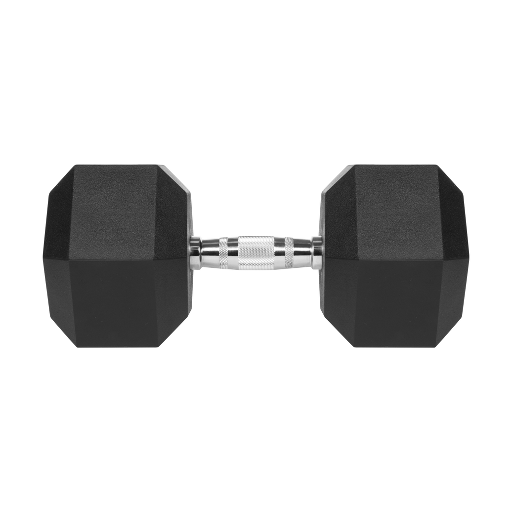 Håndvægt hex 32,5kg gummibelagt støbejern
