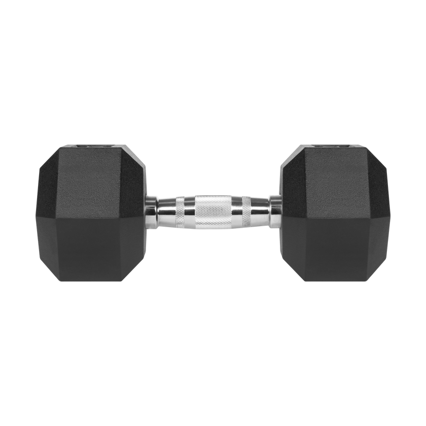 Enkeltstående hexagon håndvægt 12,5 kg – ideel til øvede løft som rows og lunges.