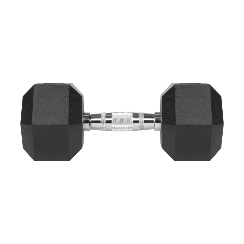 Enkeltstående hexagon håndvægt 12,5 kg – ideel til øvede løft som rows og lunges.