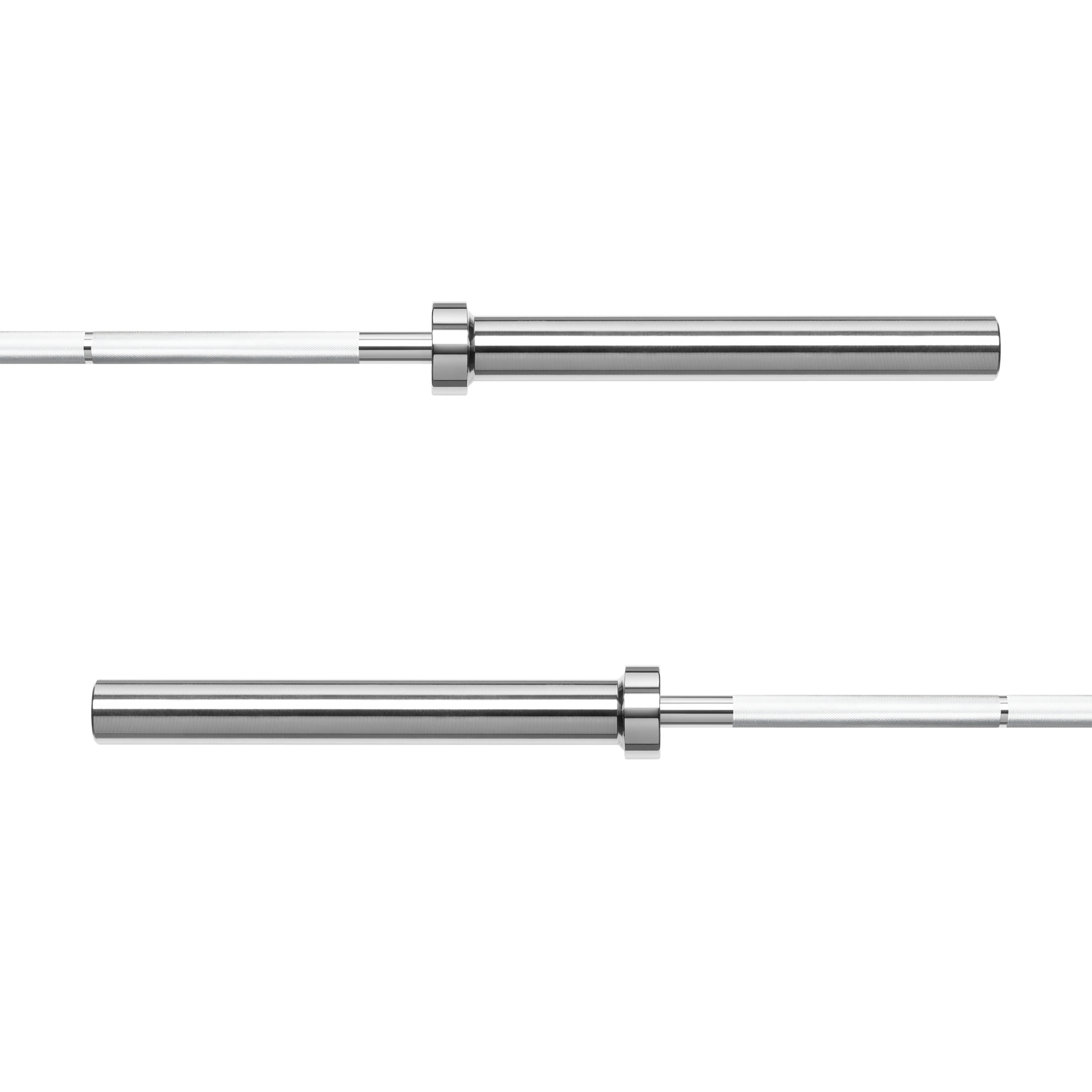 Detalje af Rebel 220 cm lige vægtstang med skridsikkert greb.