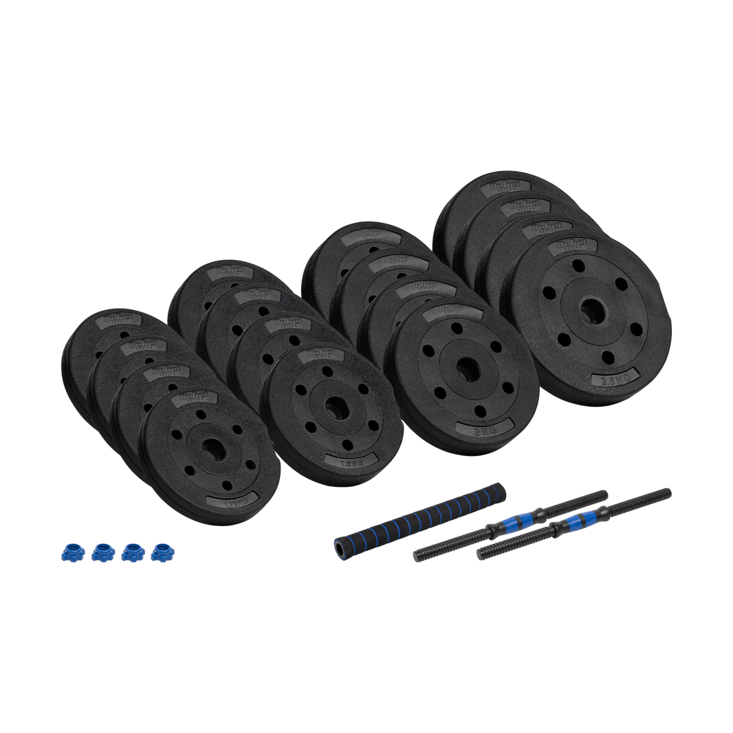 Justerbare bituminøse håndvægte med forbindelse 2x15kg Rebel gym4all