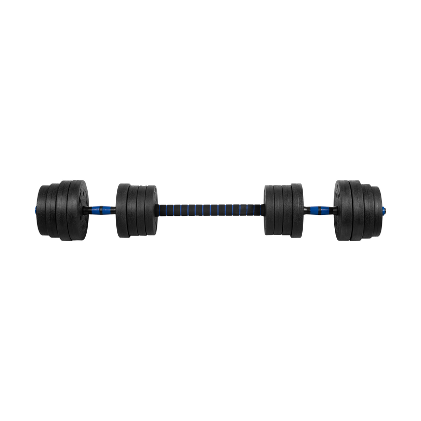 Justerbare bituminøse håndvægte med forbindelse 2x15kg Rebel gym4all