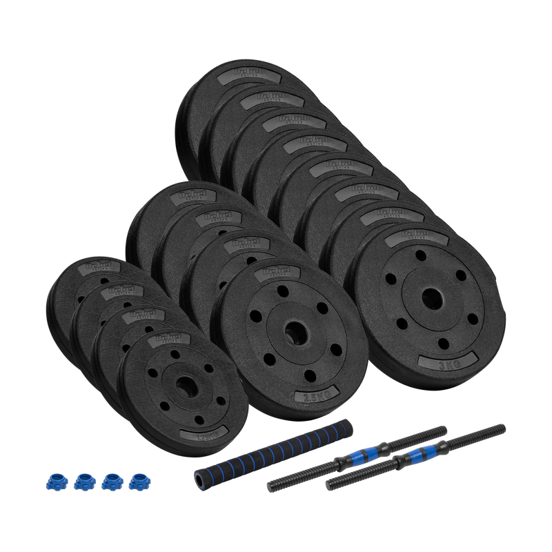 Rebel Justerbare Bituminøse Håndvægte 2x20kg - Forbindelse Premium gym4all