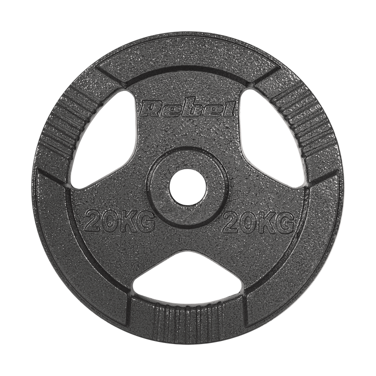 Vægtskiver 20kg med Håndtag 51 mm gym4all