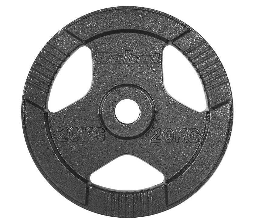 Vægtskiver 20kg med Håndtag 51 mm gym4all