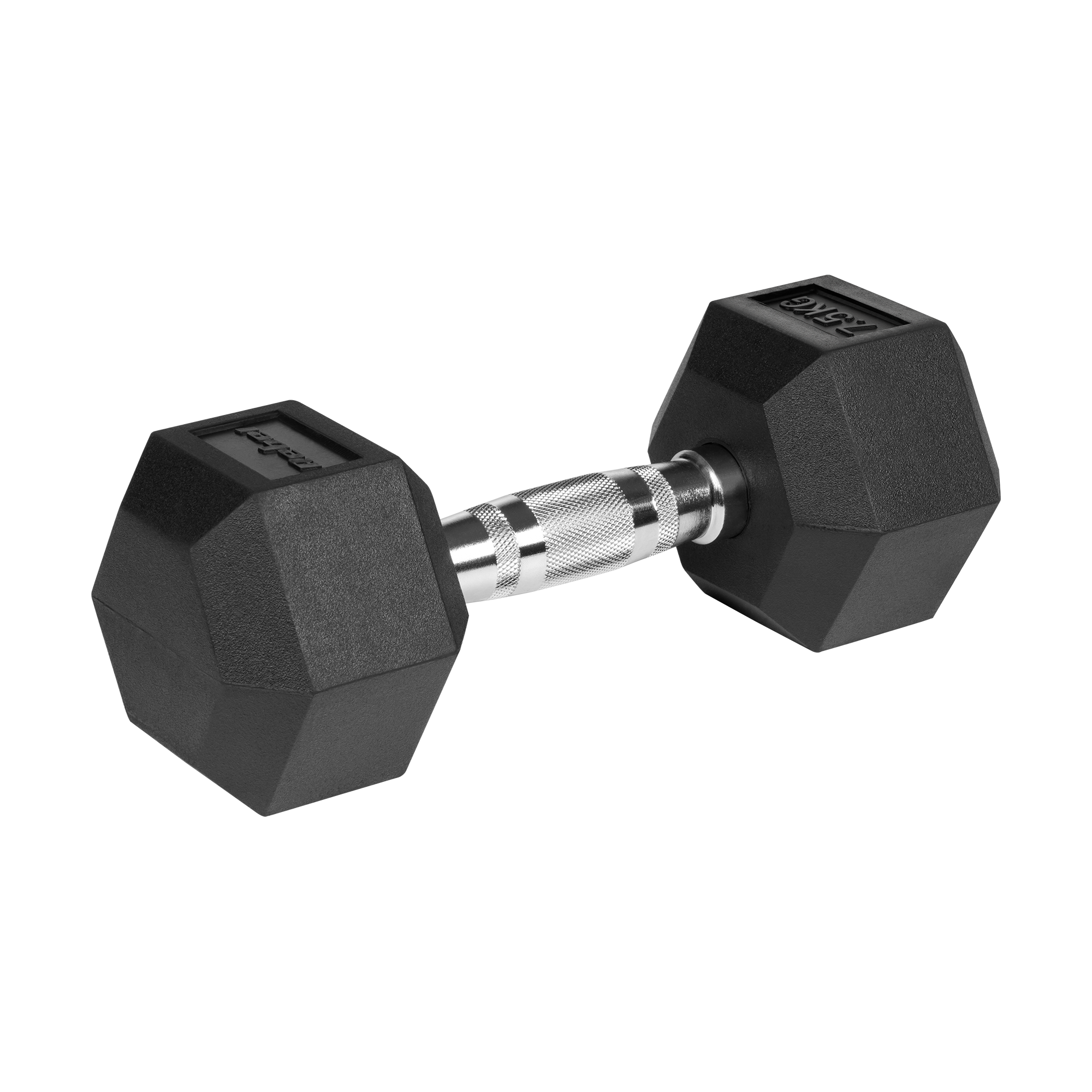 Hexagon dambells 7,5 kg: Robust vægt med 3,3 cm greb, ideel til full-body workouts.
