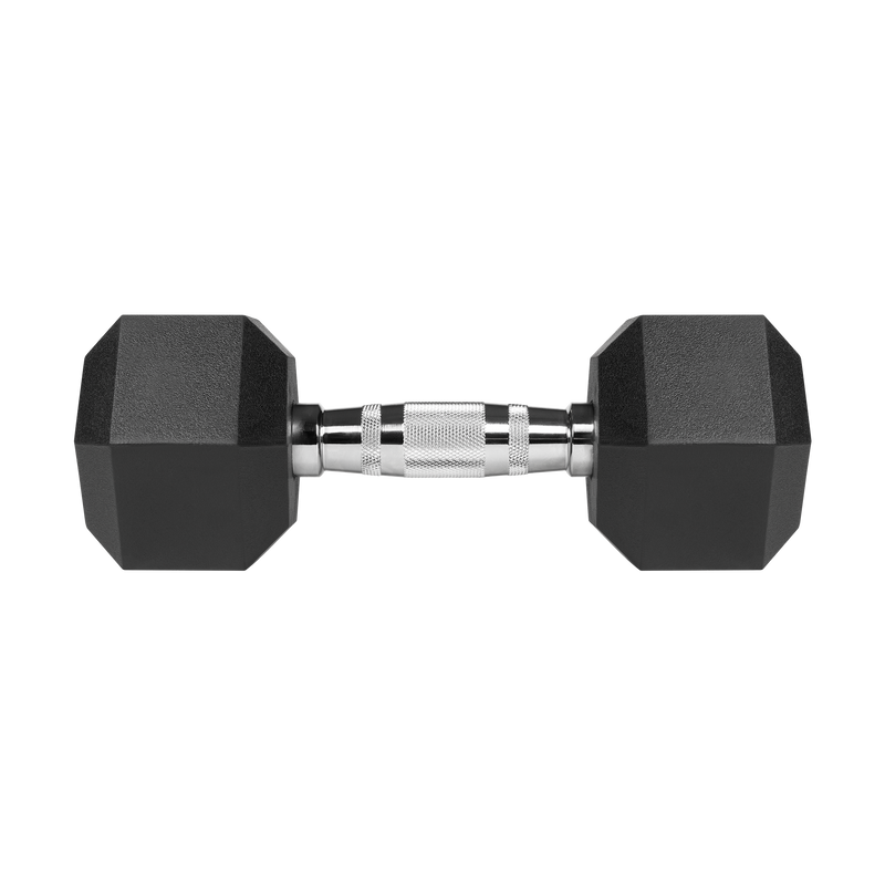 Enkeltstående hexagon hantel 7,5 kg – perfekt til øvede løft som lunges og skulderpres.