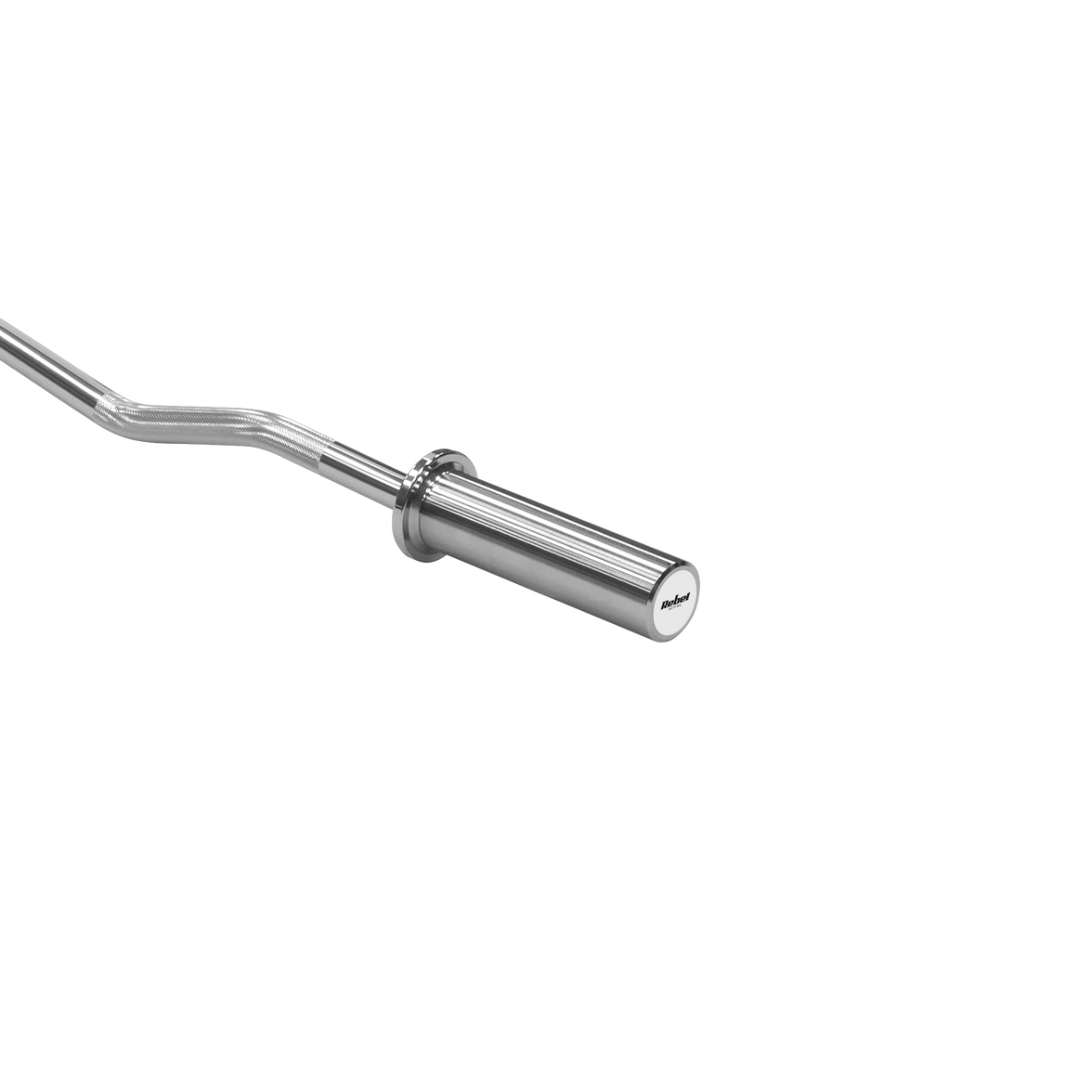 Close-up af lejer på 9 kg Rebel curlstang for glidende rotation.