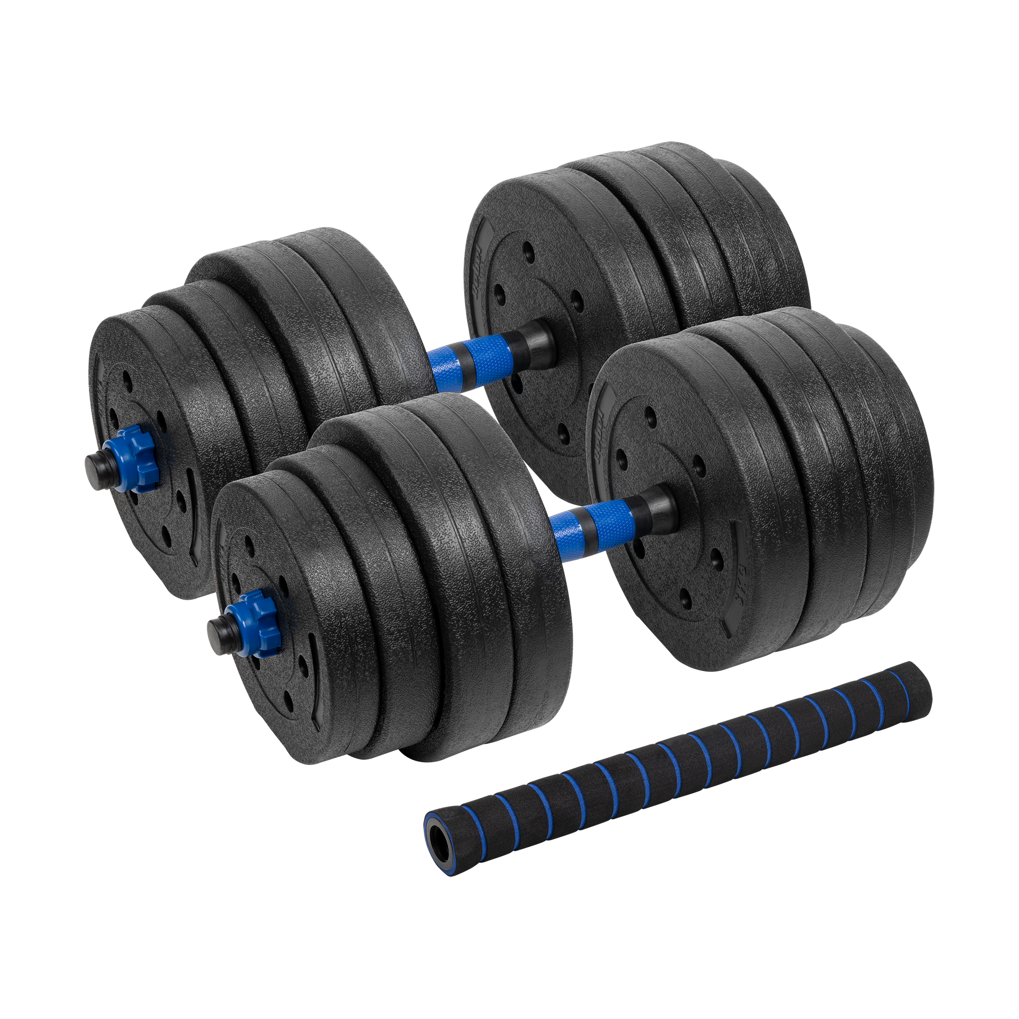 Rebel Justerbare Bituminøse Håndvægte 2x20kg - Forbindelse Premium gym4all