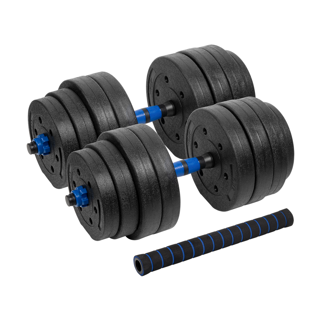 Rebel Justerbare Bituminøse Håndvægte 2x20kg - Forbindelse Premium gym4all