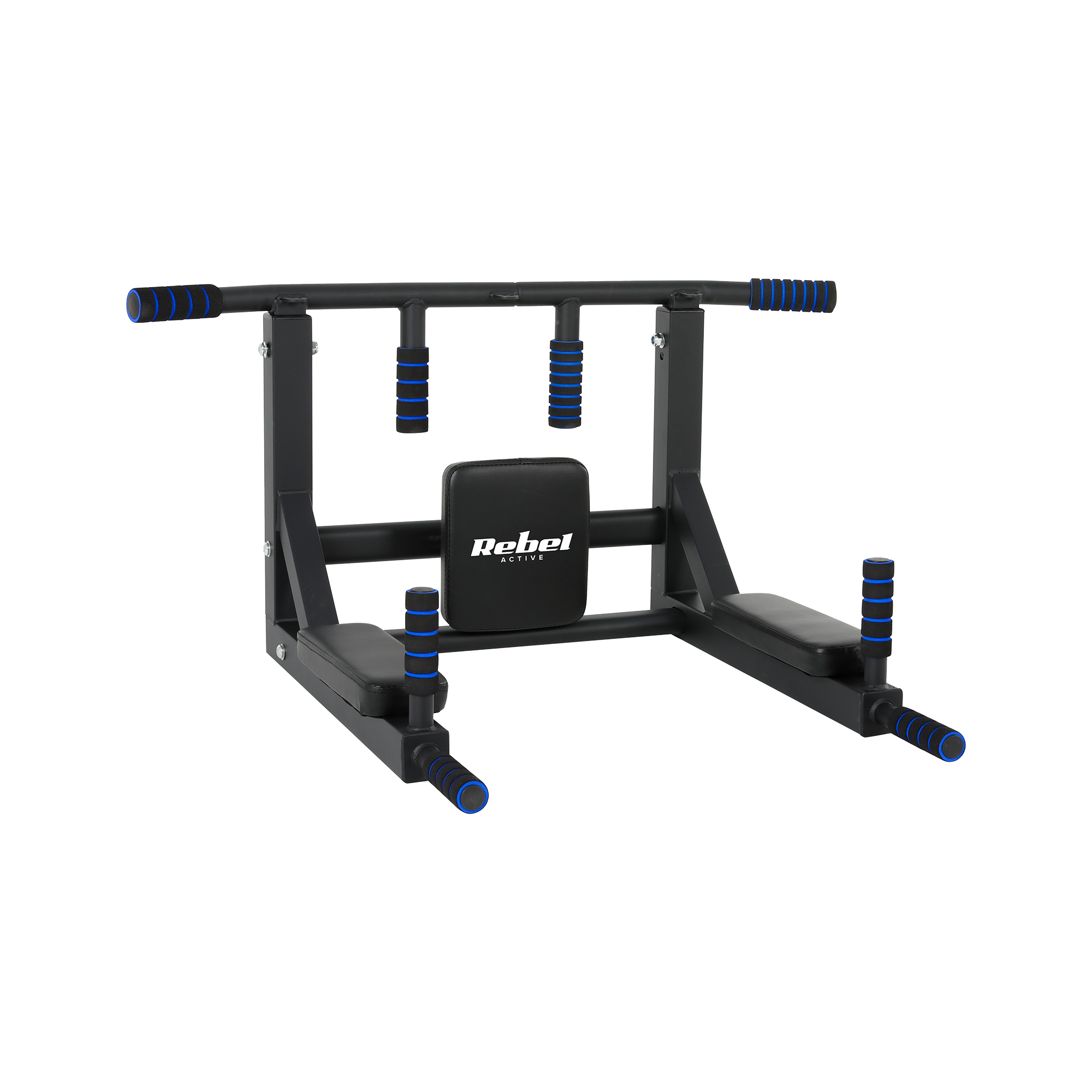 Rebel Active pull-up bar monteret i loft til fleksibel hjemmetræning af overkrop og core
