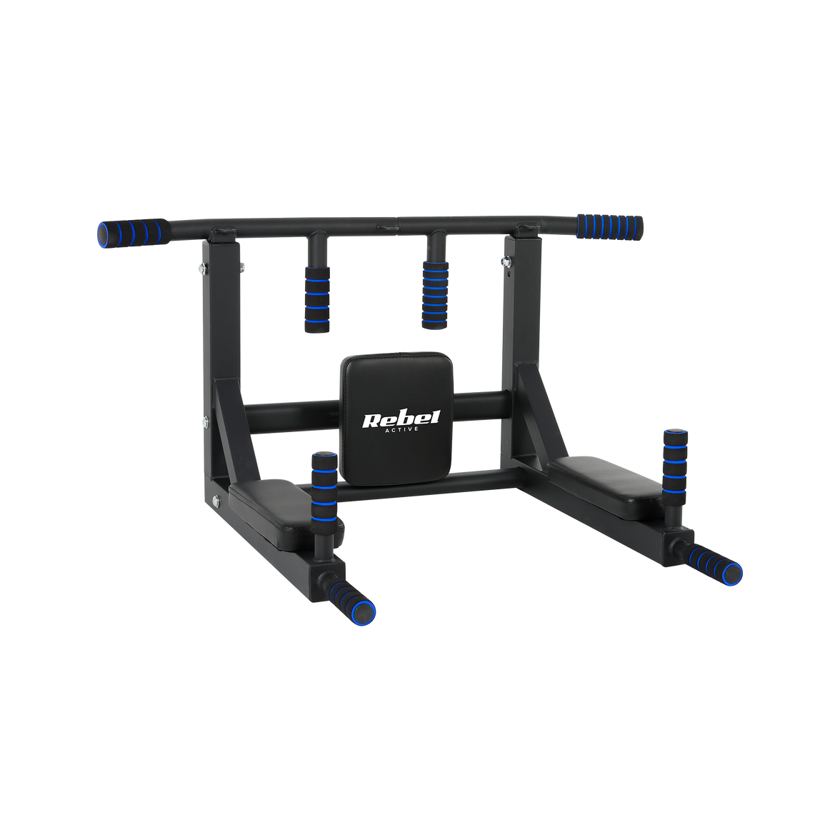 Rebel Active pull-up bar monteret i loft til fleksibel hjemmetræning af overkrop og core
