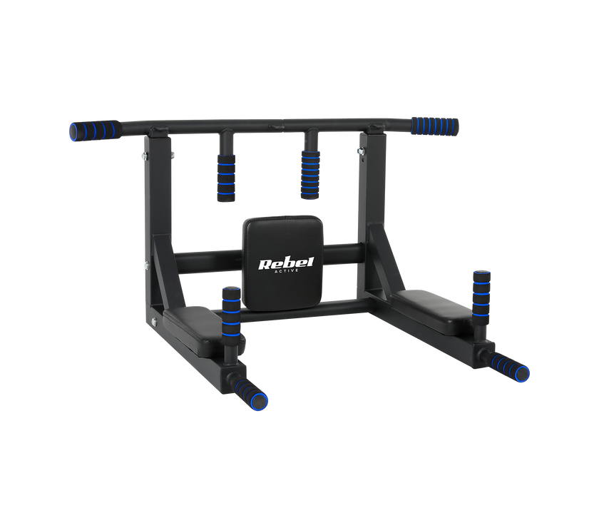 Rebel Active pull-up bar monteret i loft til fleksibel hjemmetræning af overkrop og core
