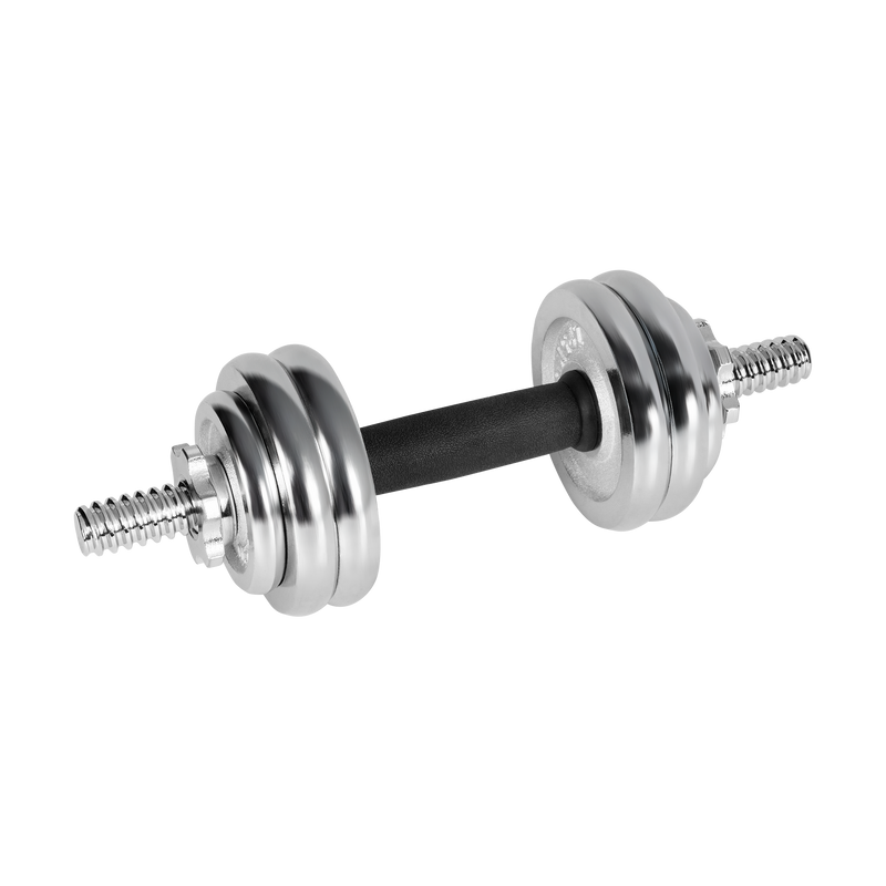 Forkromede, justerbare støbejernshåndvægte i bæretaske, 15 kg sæt Rebel gym4all
