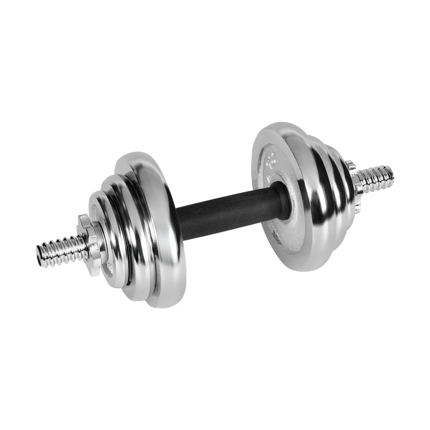 Forkromede, justerbare støbejernshåndvægte i bæretaske, 20 kg sæt Rebel gym4all