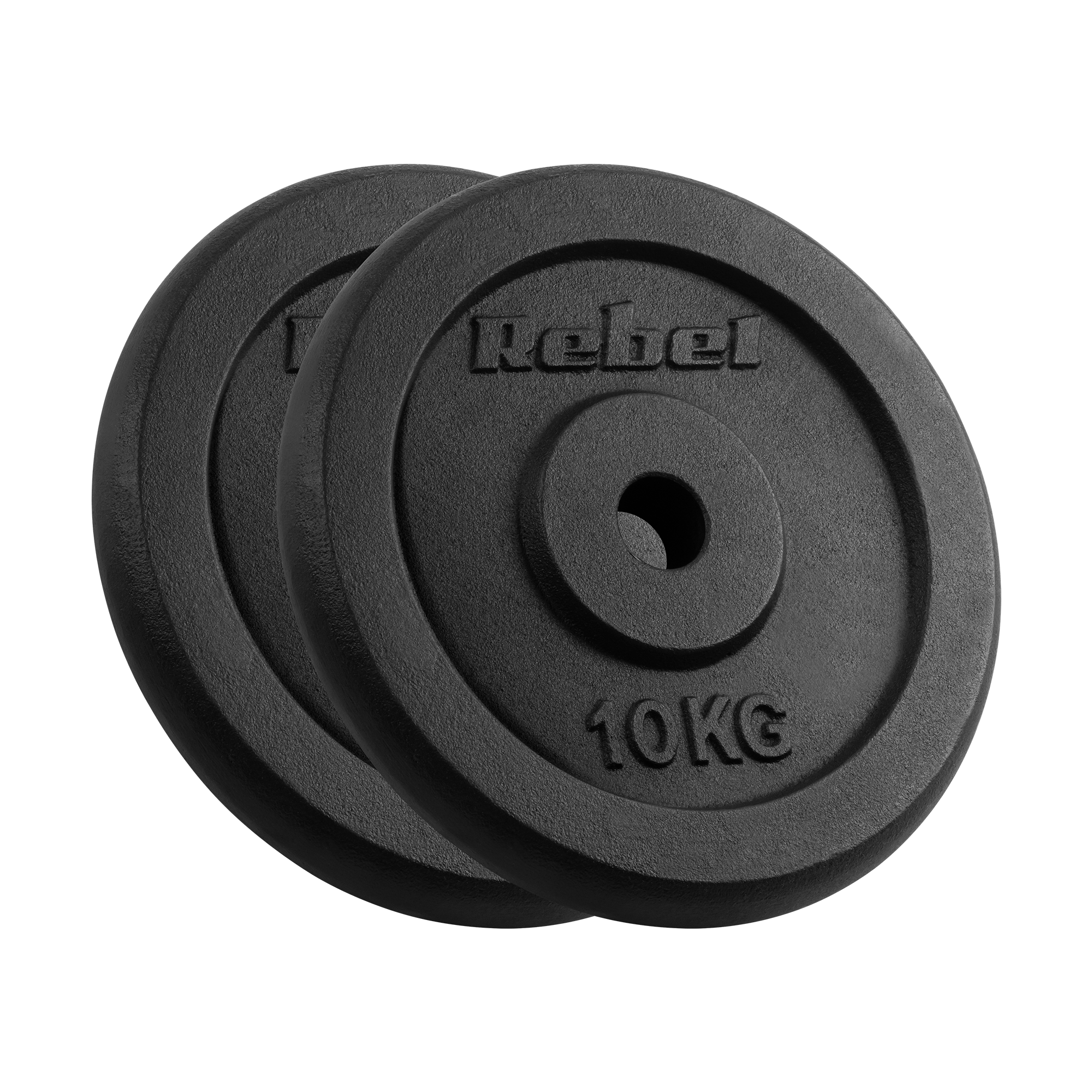 Vægtskiver 2x10kg med Håndtag 31 mm gym4all